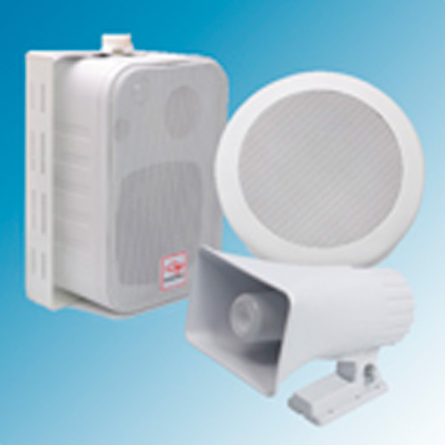 Sistema de audio busca personas y msica funcional.